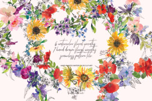 Download Watercolor Hand Drawn Wreath Collection - Hand drawn Collection