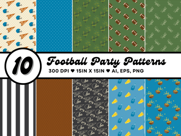 Download Football Party Patterns - Party Collection