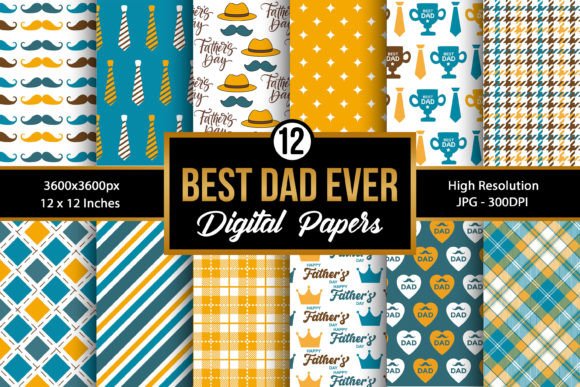 Download Father's Day Pattern Digital Papers - Father's day pattern Collection